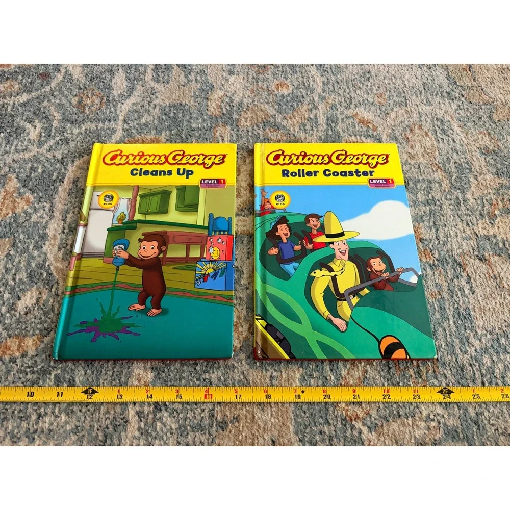 *4 for $20 Mix&Match* Set of 2 Curious George Early Readers Level 1 Books - Picture 2 of 6